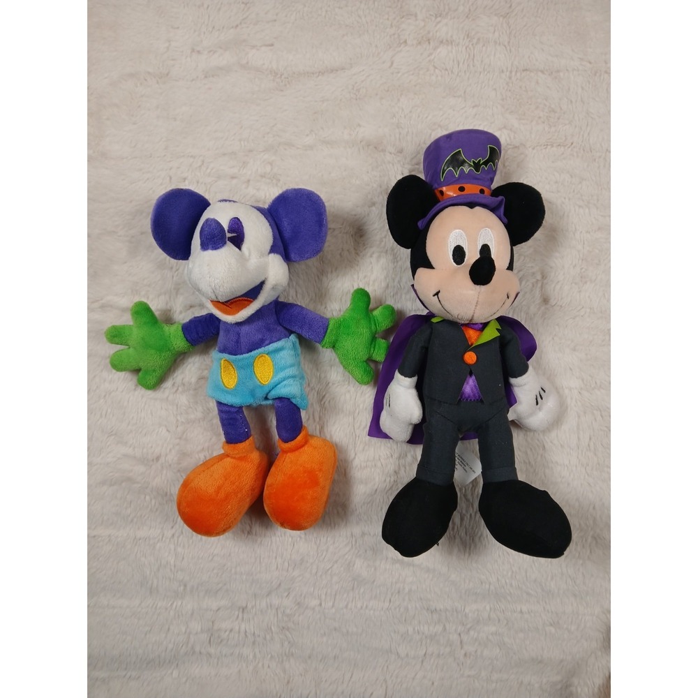 Disney Store Mickey Mouse Plush & Pastel Micky Lot Halloween